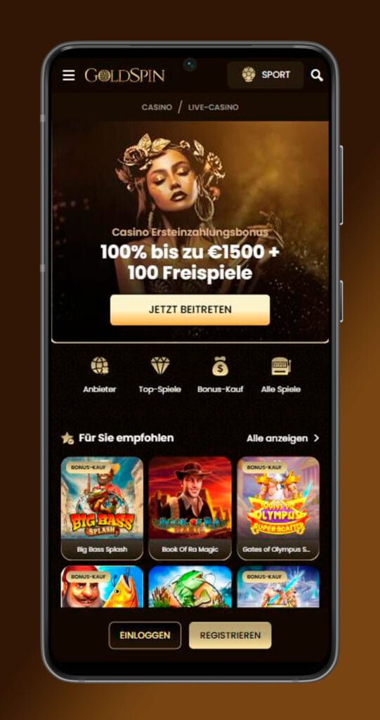 mobile App Goldspin Casino